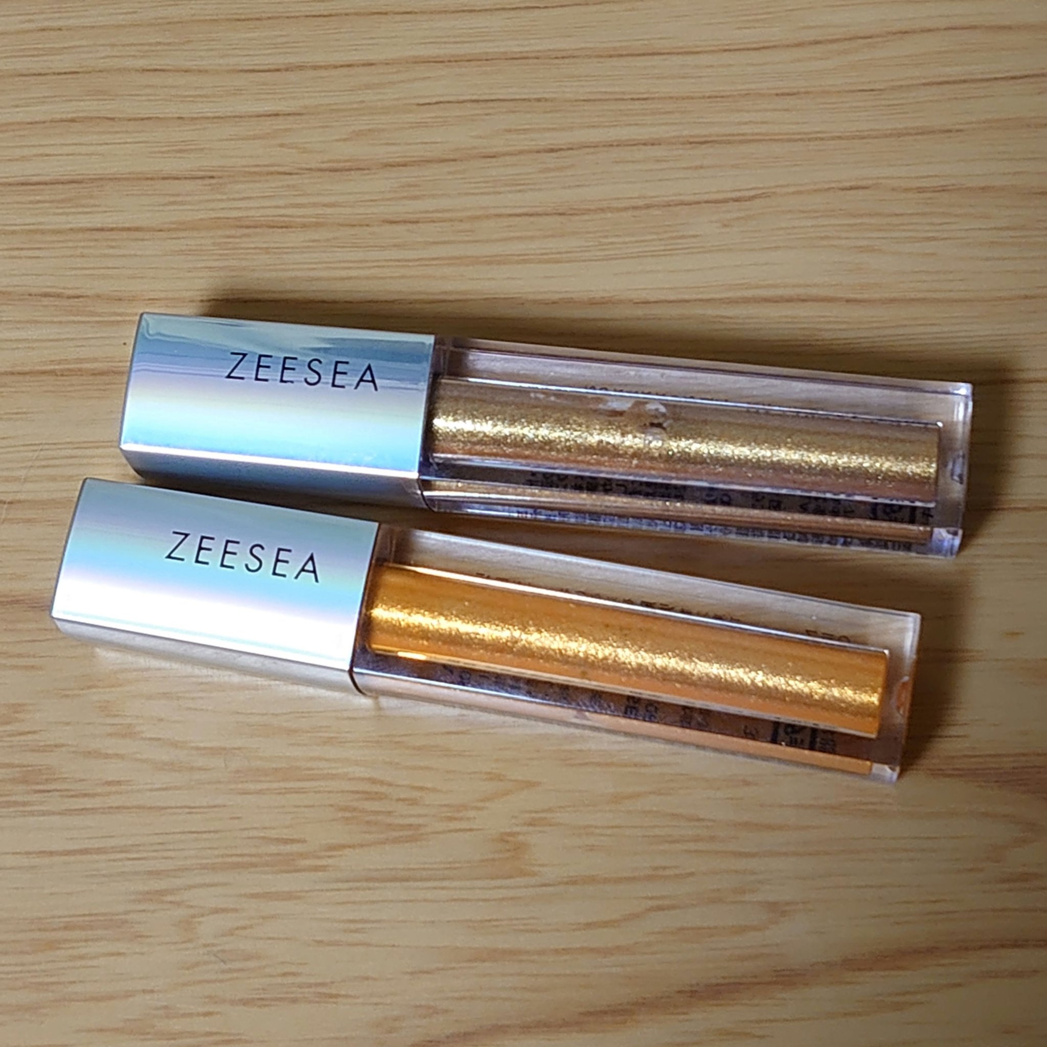 ダイヤモンドシリーズ 星空リキッドアイシャドウ OR 02 サンセットビーチ/ZEESEA/リキッドアイシャドウを使ったクチコミ（2枚目）