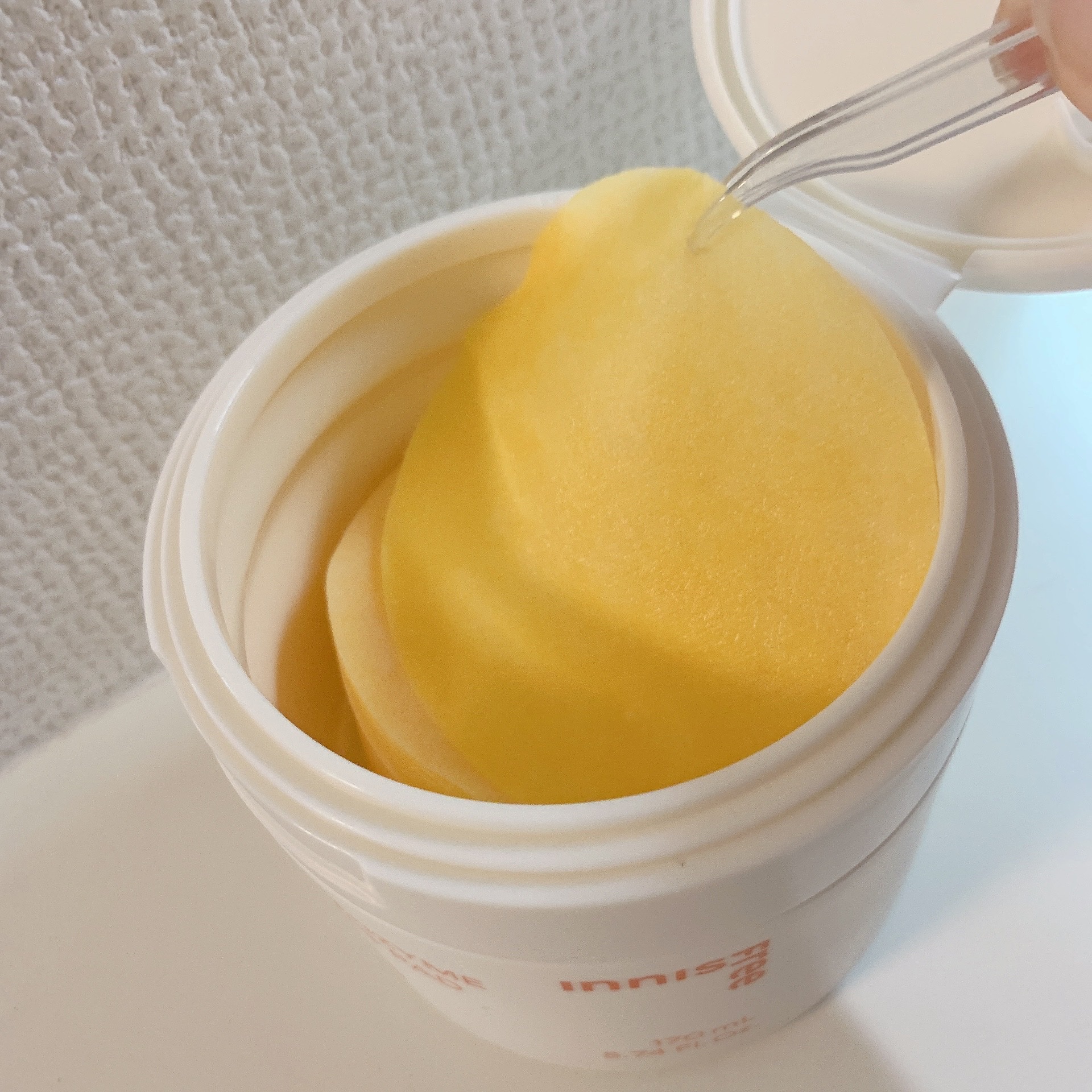 ビタC グリーンティーエンザイム ブライト パッド/innisfree/トナーパッドを使ったクチコミ（3枚目）