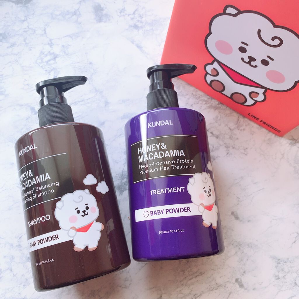 ハニー&マカデミアシャンプー／トリートメント  ベビーパウダー Baby powder/KUNDAL/シャンプー・コンディショナーを使ったクチコミ（1枚目）