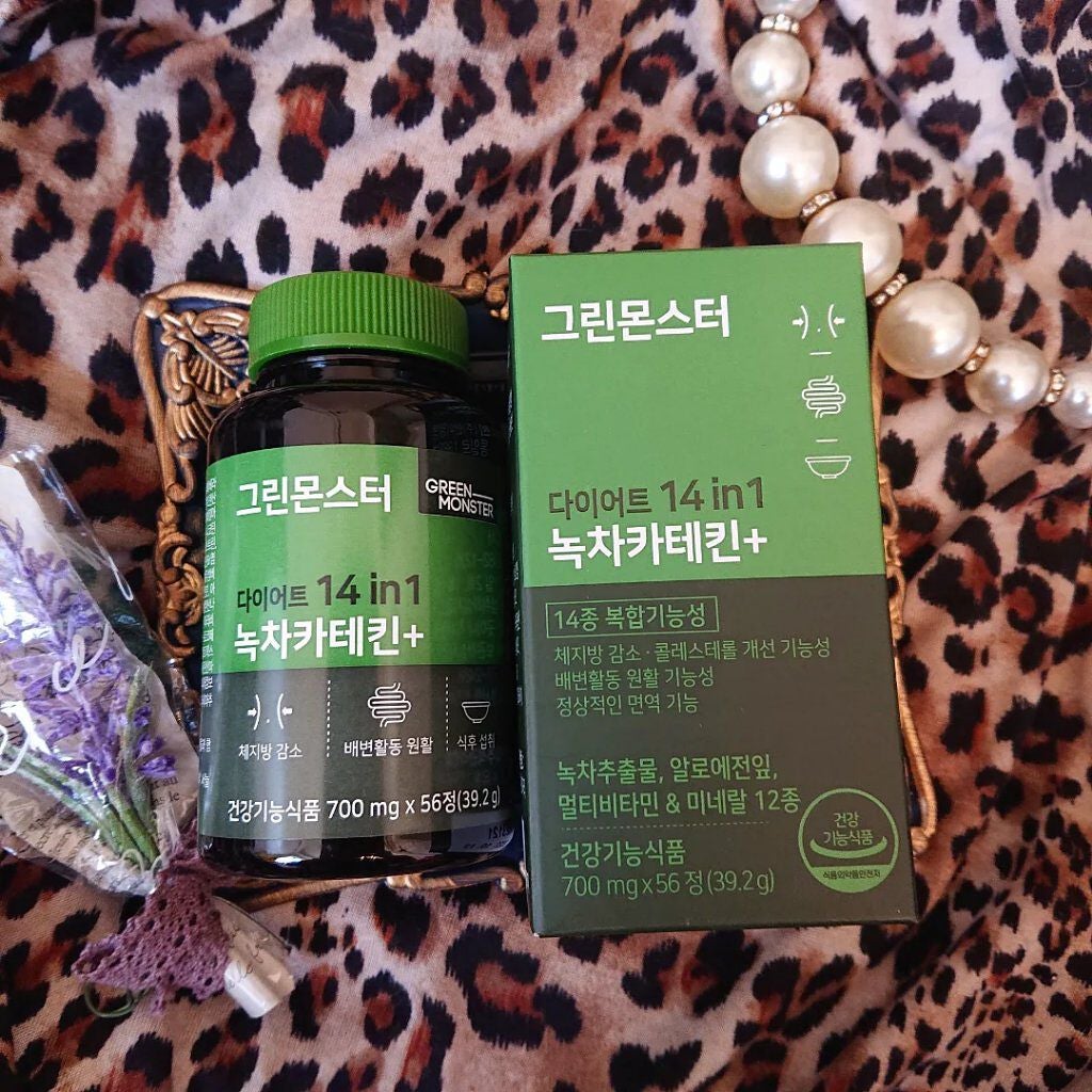 緑茶カテキン+/グリーンモンスター/ボディサプリメントを使ったクチコミ(4枚目)