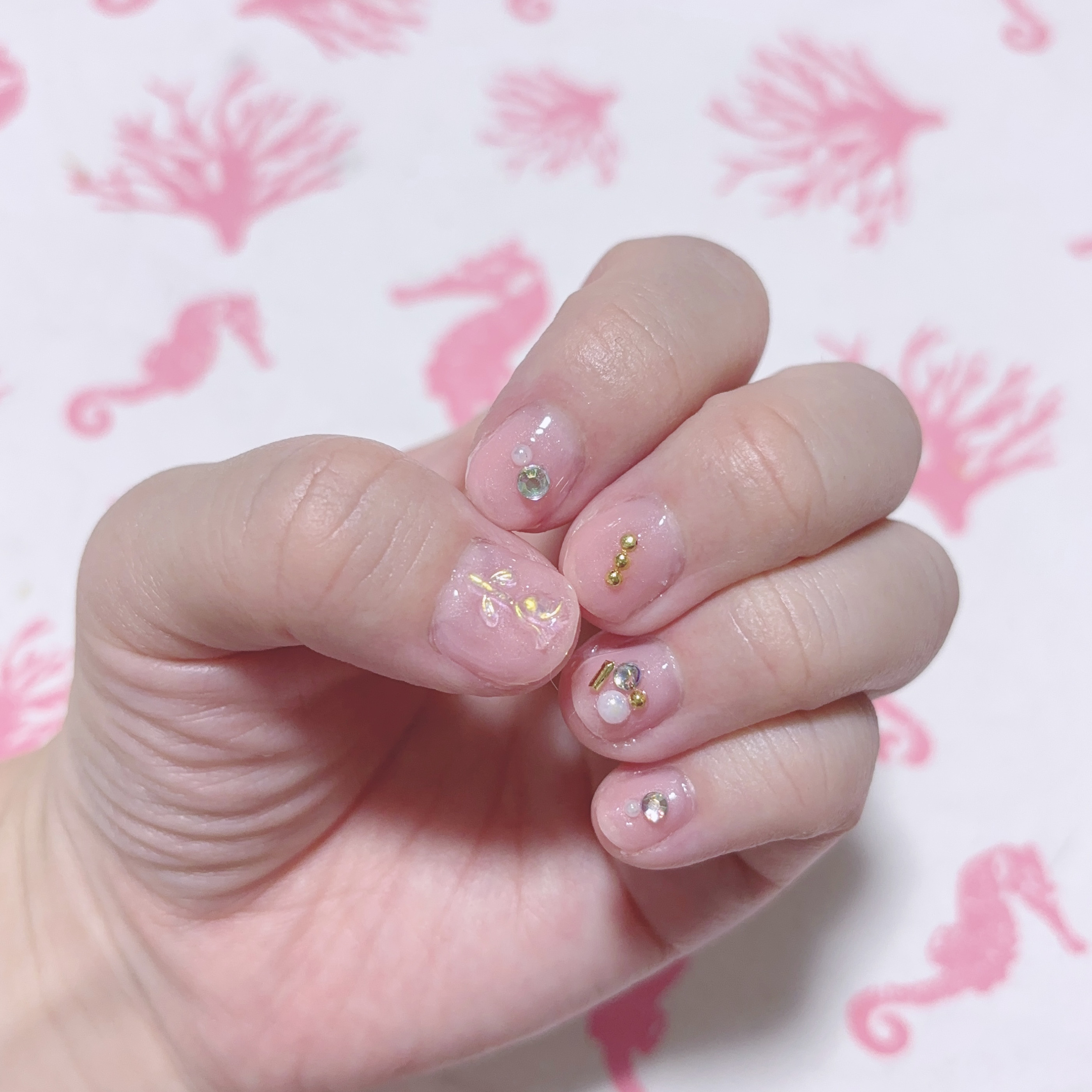 ネイルジュエリーシール/DAISO/ネイルシールを使ったクチコミ（1枚目）