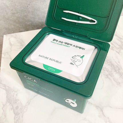 グリーンダーマCICA デイリーシートマスク/ネイチャーリパブリック/シートマスク・パックを使ったクチコミ(2枚目)