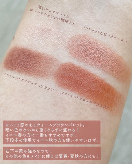 シルキースフレアイズ(マットタイプ)/キャンメイク/アイシャドウパレットを使ったクチコミ(4枚目)