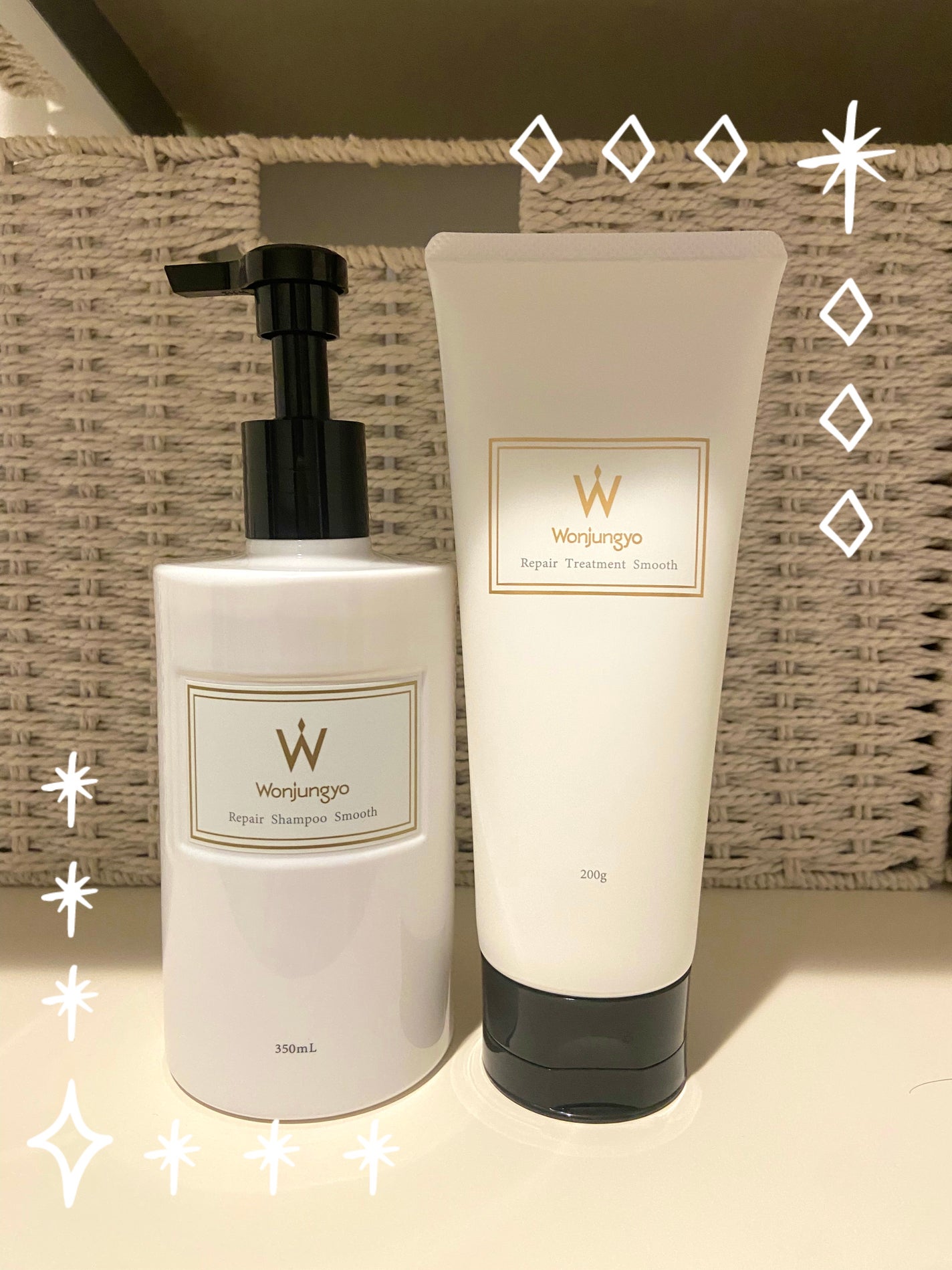 ウォンジョンヨ リペアシャンプー スムース/リペアトリートメント スムース/Wonjungyo/市販シャンプーを使ったクチコミ(1枚目)