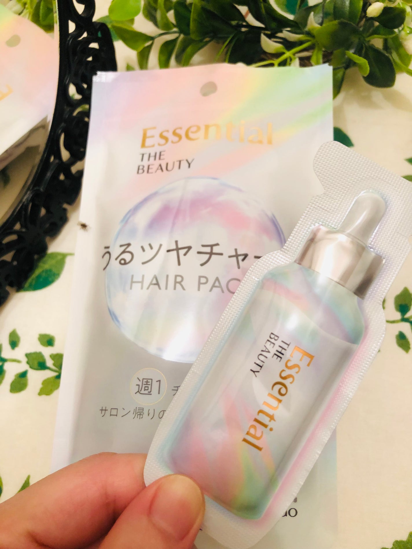 ザビューティ うるツヤチャージヘアパック/エッセンシャル/ヘアマスク・ヘアパックを使ったクチコミ(2枚目)