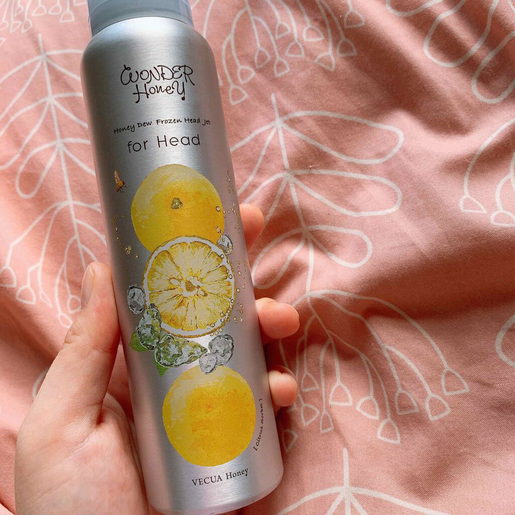 VECUA Honey ワンダーハニー フローズンヘッドジェット シトラスソルベのクチコミ「頭皮に当たると、シュッとしてくれてスッキリします。
香りもシトラスソルベで匂いもよくリフレッシ.....」（1枚目）