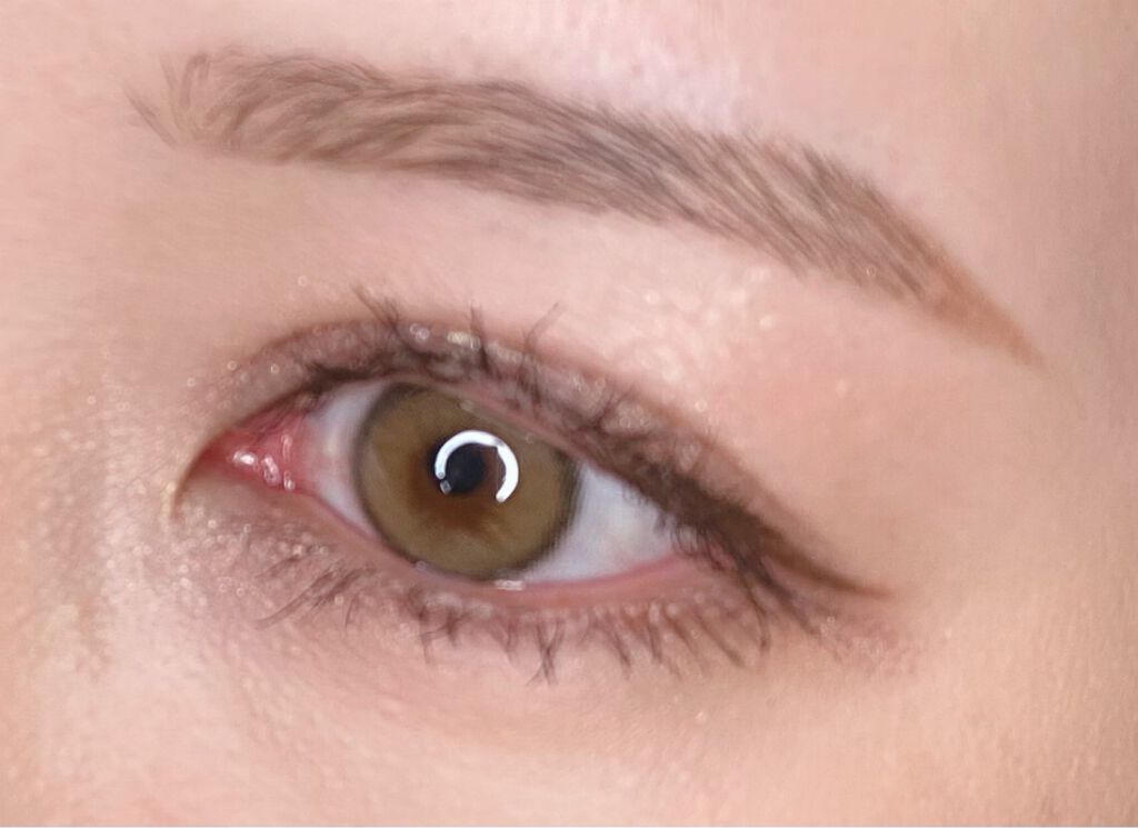 ハイパーシャープ ライナー R BU-1 バーガンディ/MAYBELLINE NEW YORK/リキッドアイライナーを使ったクチコミ（3枚目）