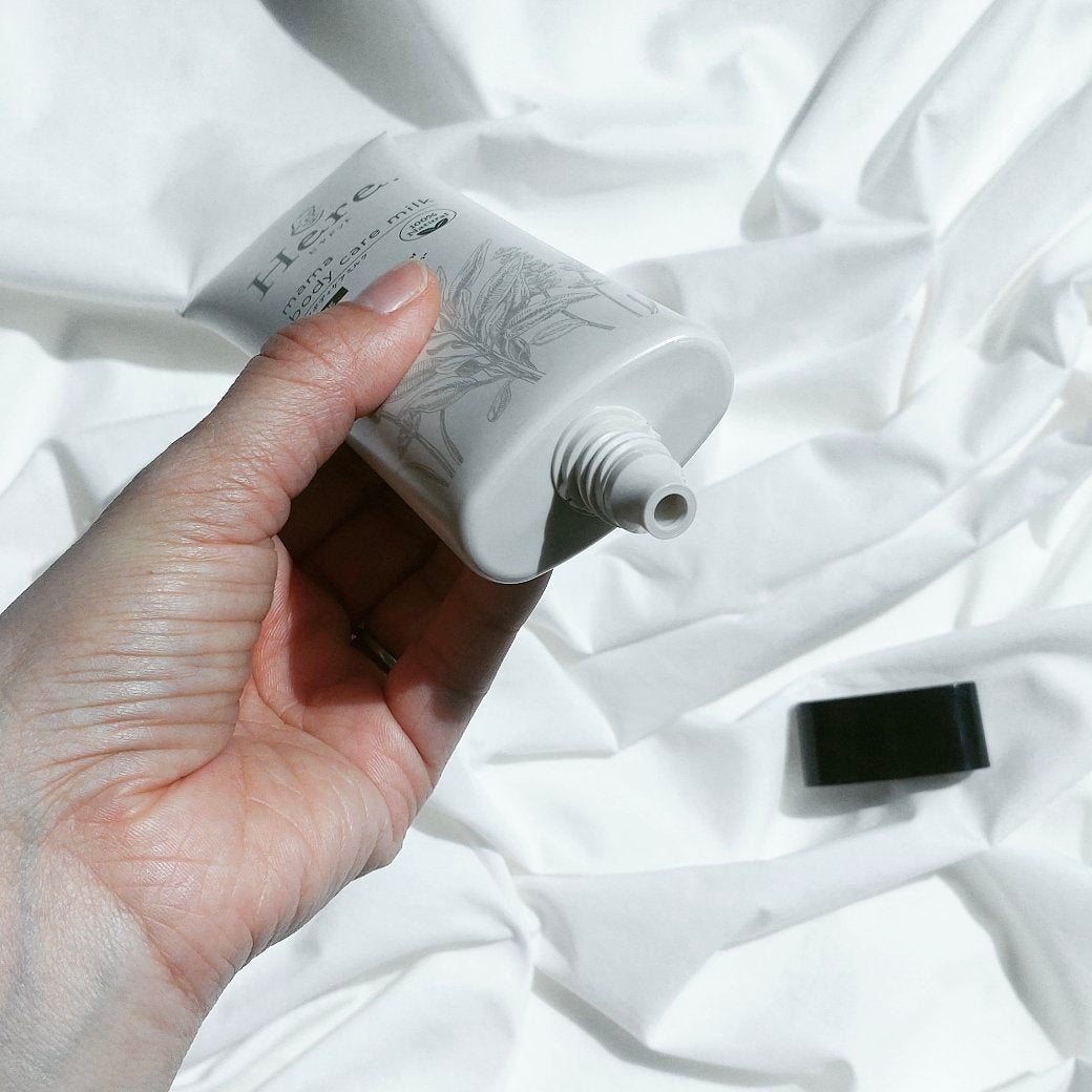 ママボディケアミルク/Here./ボディミルクを使ったクチコミ(2枚目)