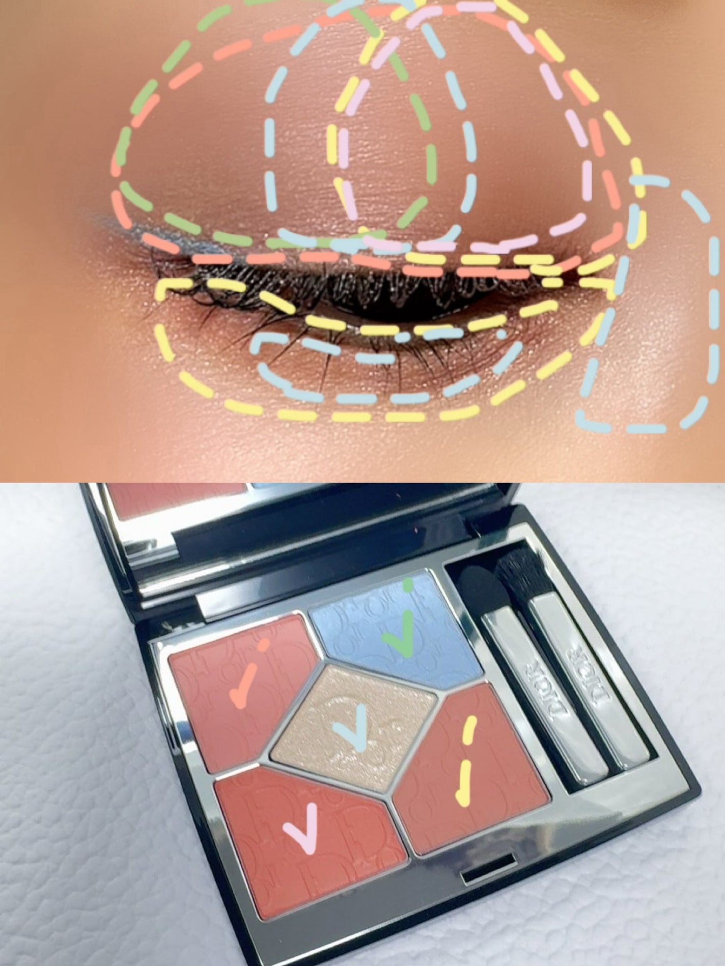 【旧】ディオールショウ サンク クルール(スプリング コレクション 2025 限定品)/Dior/アイシャドウを使ったクチコミ(4枚目)