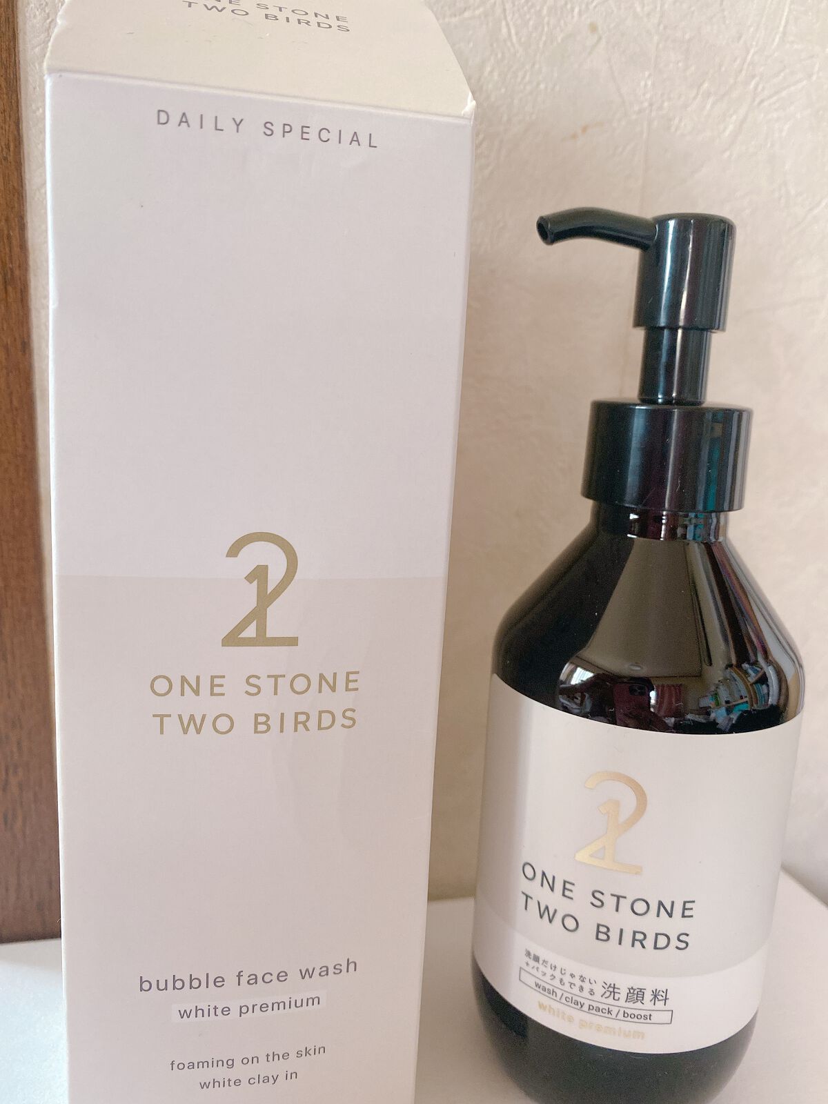 洗顔だけじゃない+パックもできる洗顔料 ホワイトプレミアム/ONE STONE TWO BIRDS/その他洗顔料を使ったクチコミ(1枚目)