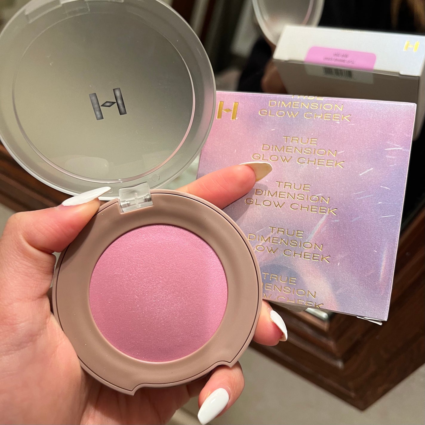 トゥルーディメンショングロウチーク/hince/パウダーチークを使ったクチコミ(5枚目)