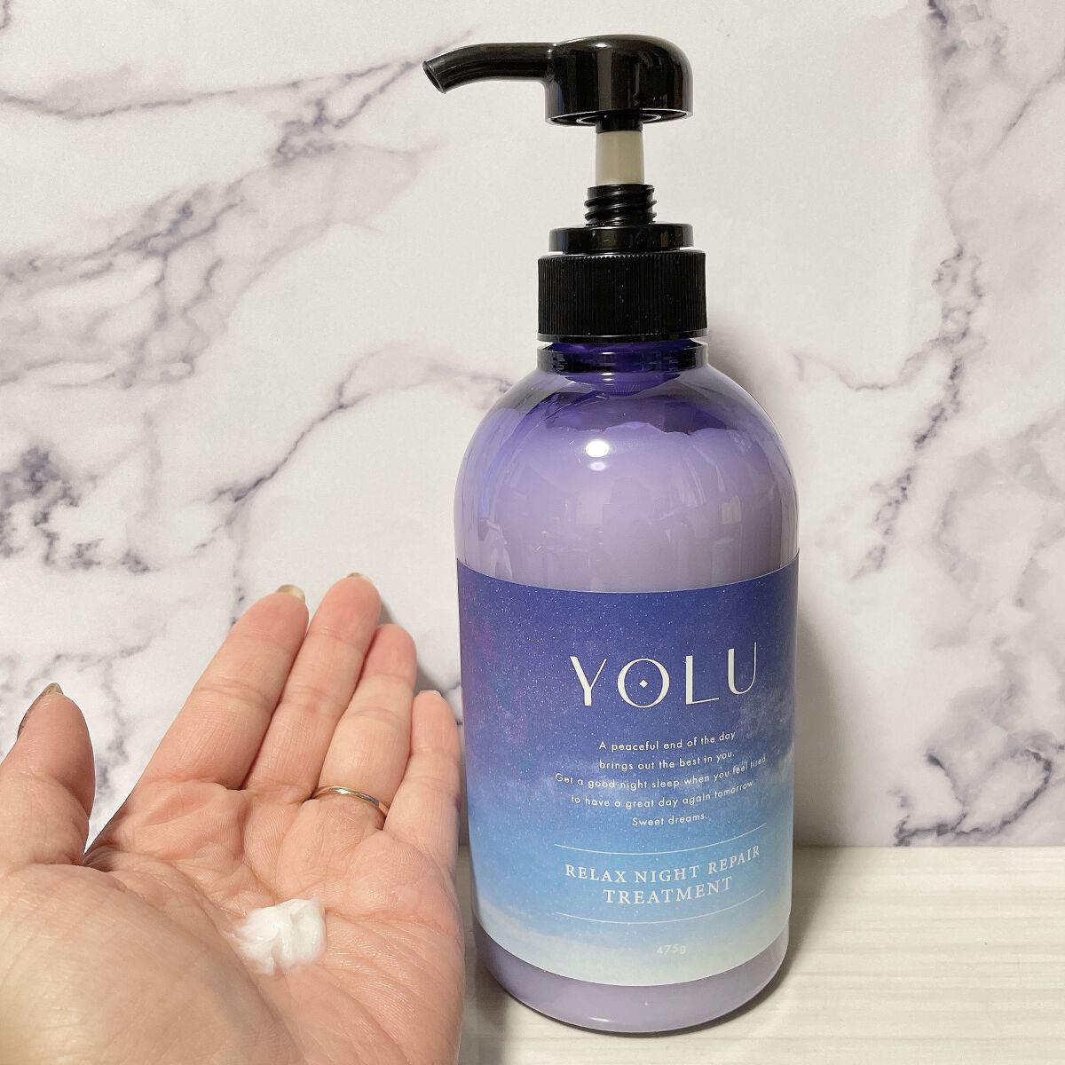 リラックスナイトリペア シャンプー/トリートメント/YOLU/市販シャンプーを使ったクチコミ(4枚目)