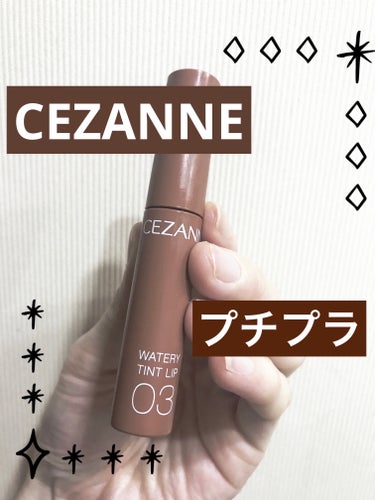 ウォータリーティントリップ/CEZANNE/口紅を使ったクチコミ（1枚目）