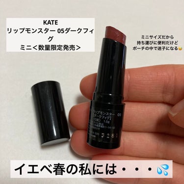 リップモンスター 05 ダークフィグ(ミニ)＜数量限定発売＞/KATE/口紅を使ったクチコミ（1枚目）