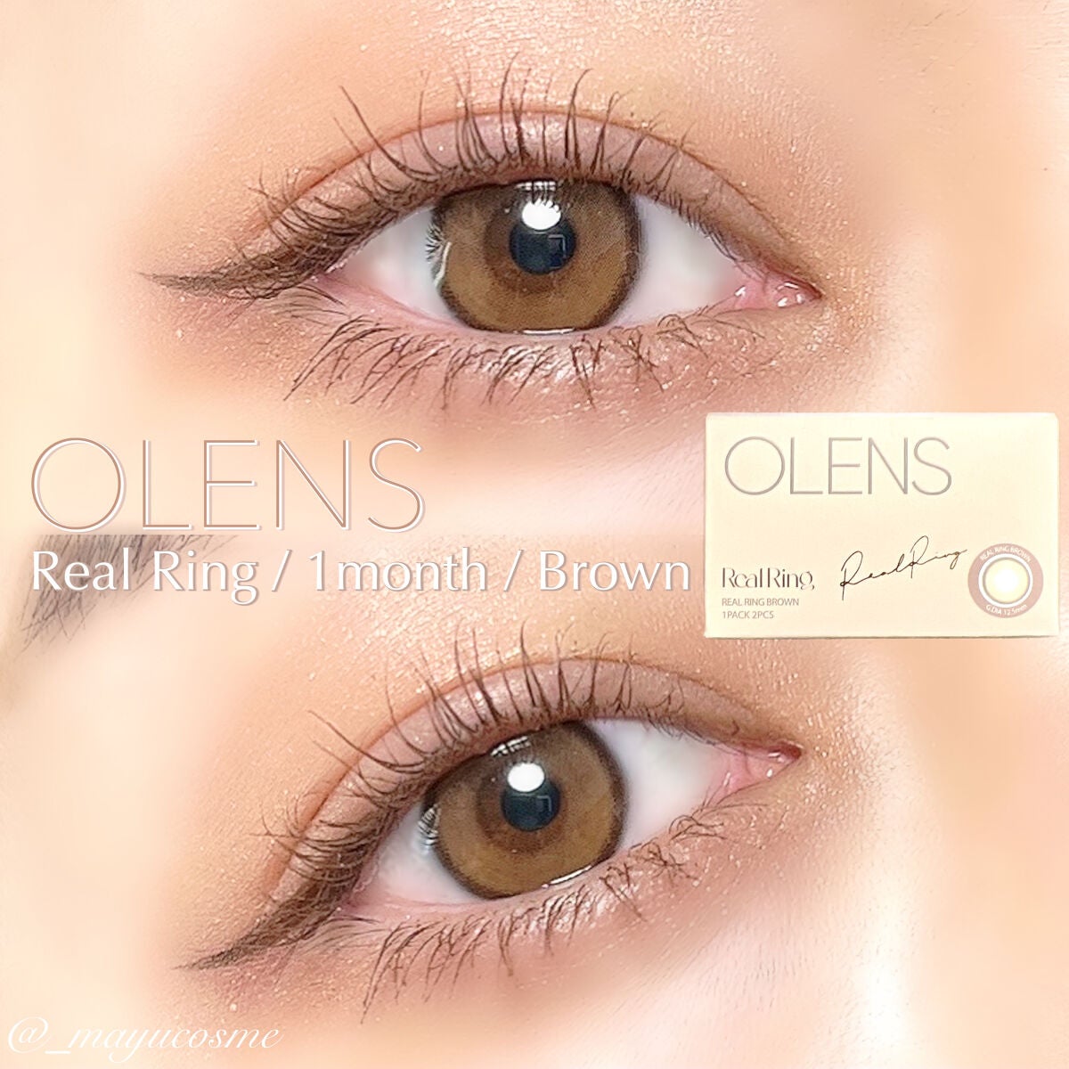Real Ring 1Month/OLENS/1ヶ月(1MONTH)カラコンを使ったクチコミ(1枚目)