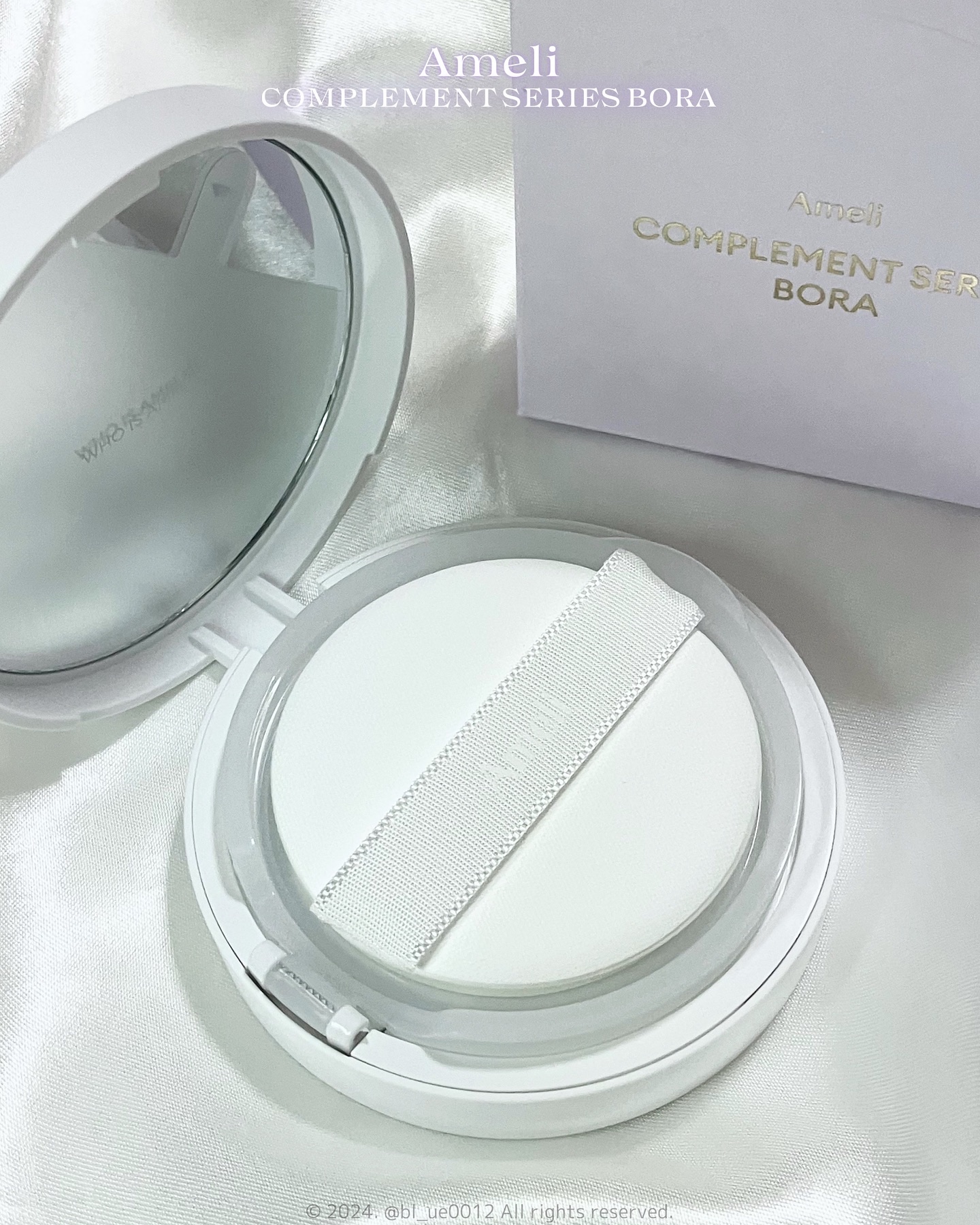 コンプリメントシリーズクッション 紫色(ボラ)/Ameli/クッションファンデーションを使ったクチコミ（2枚目）