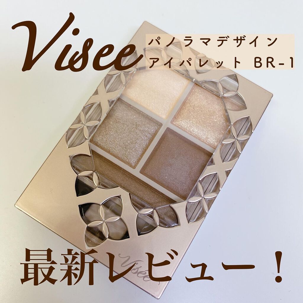 パノラマデザイン アイパレット BR-1 ベージュブラウン/Visée/アイシャドウパレットを使ったクチコミ（1枚目）