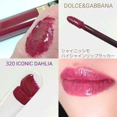 シャイニッシモ ハイシャインリップラッカー #140 PINK CRUSH/DOLCE&GABBANA BEAUTY/口紅を使ったクチコミ（3枚目）