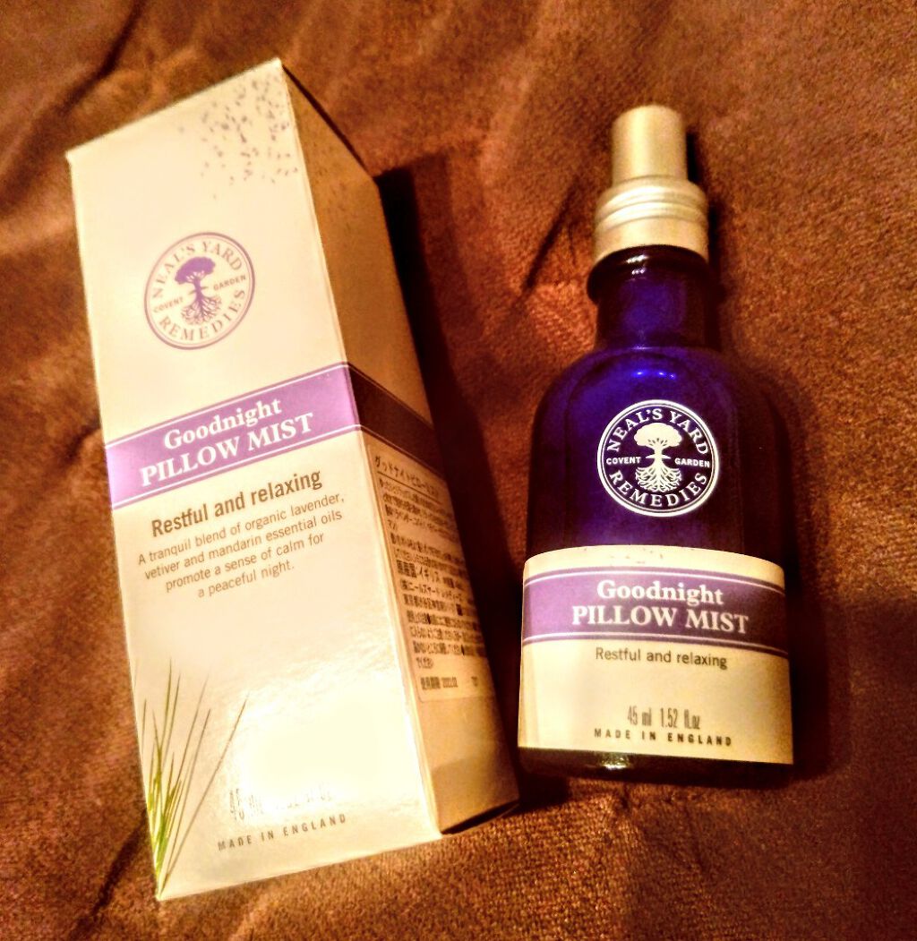 グッドナイトピローミスト/ニールズヤード レメディーズ/ファブリックミストを使ったクチコミ(1枚目)