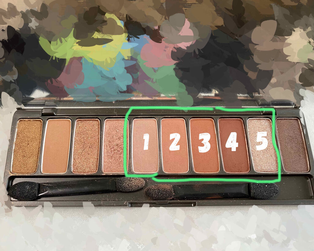 プレイカラー アイシャドウ/ETUDE/アイシャドウパレットを使ったクチコミ（3枚目）