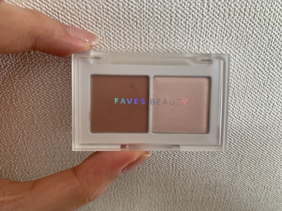マイカラー デュオシャドウ スフレ アーモンドロゼ/FAVES BEAUTY/アイシャドウパレットを使ったクチコミ（1枚目）