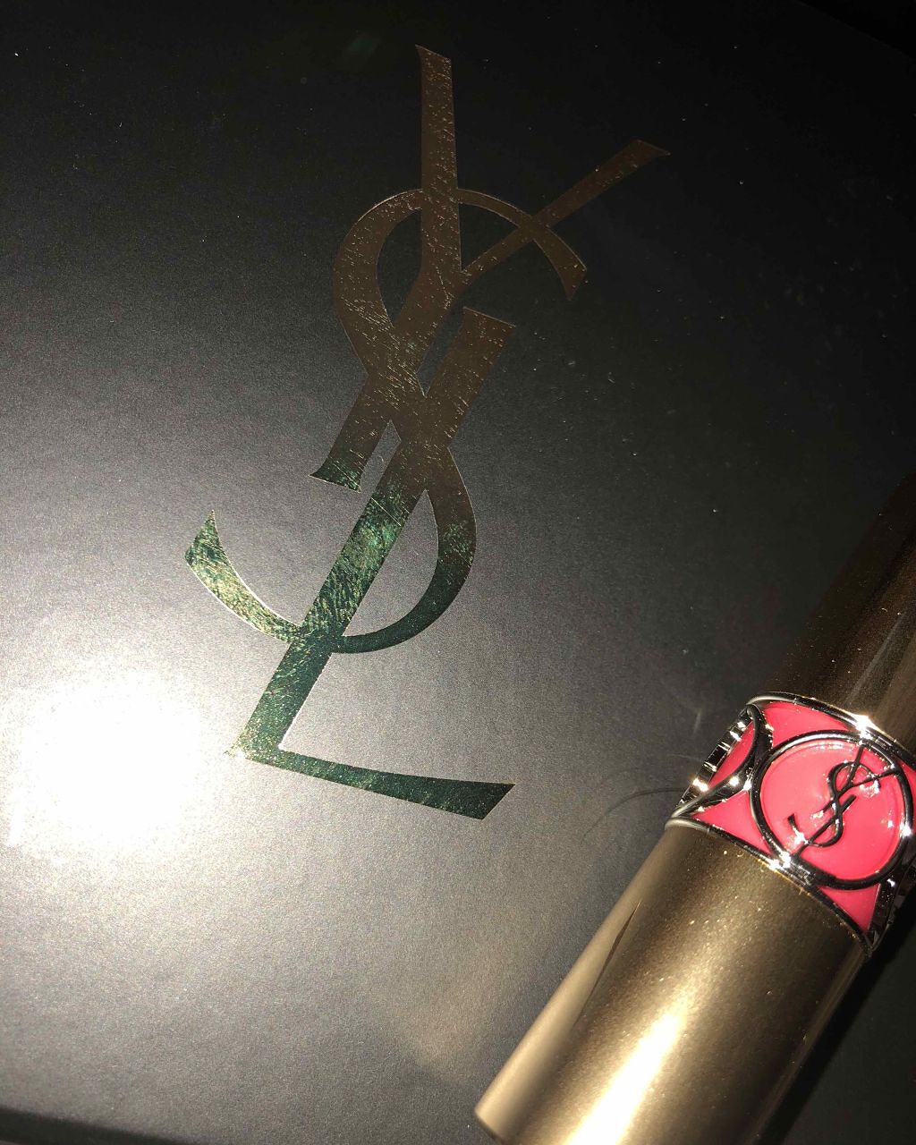 ルージュ ヴォリュプテ シャイン/YVES SAINT LAURENT BEAUTE/口紅を使ったクチコミ（1枚目）