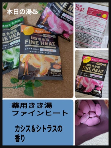 ｺﾁｬﾝ🌴フォローお返しします🌈 on LIPS 「♨本日の日替わり湯♨#薬用きき湯ファインヒートです♫健康サプリ..」（1枚目）