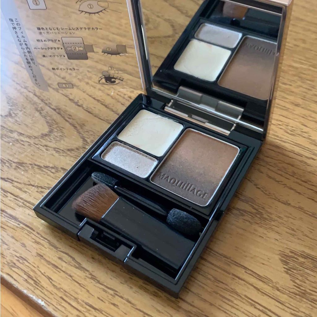 ドラマティックスタイリングアイズＳ BR734 マロンティー/マキアージュ/アイシャドウパレットを使ったクチコミ（1枚目）