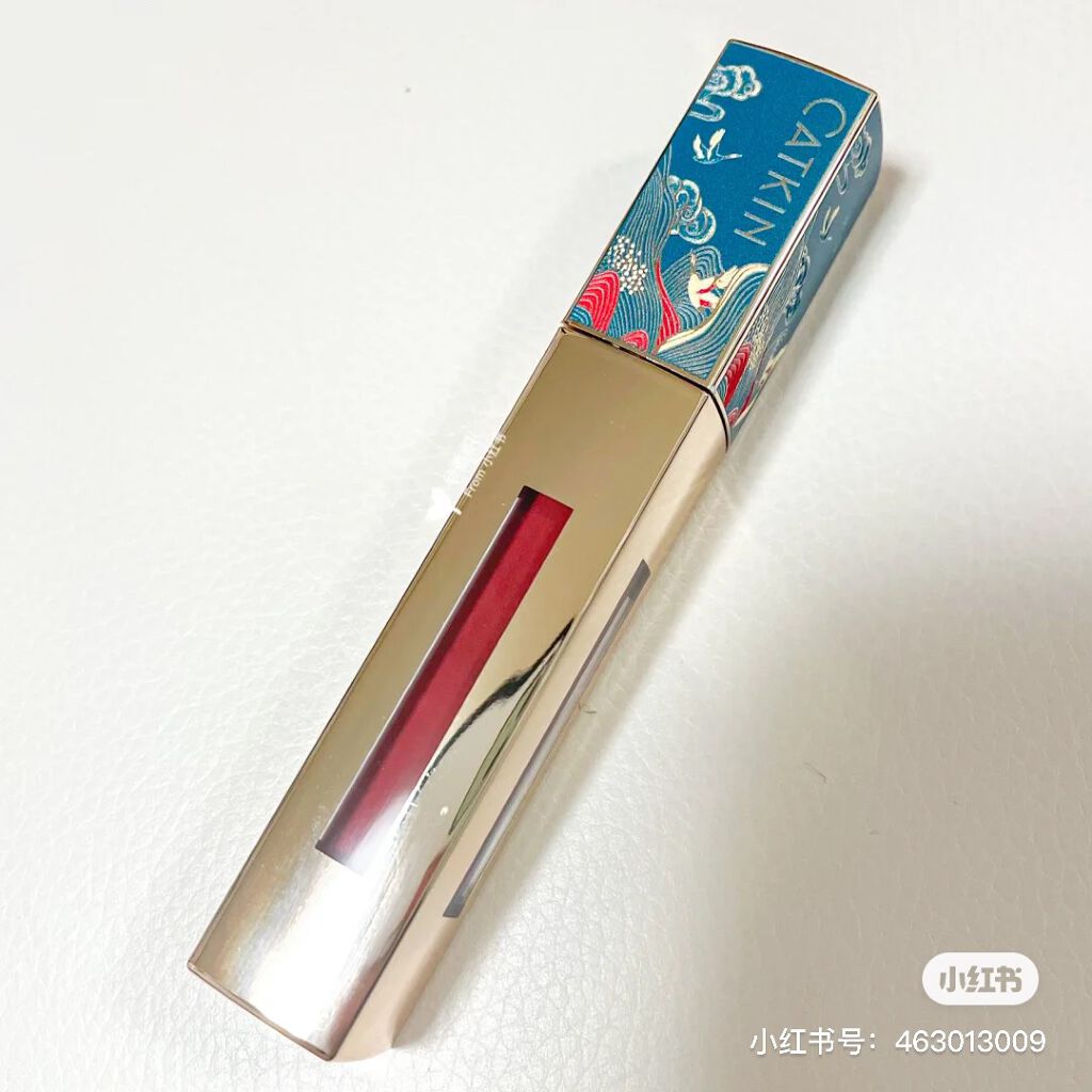 CATKIN 卡婷 长相思 轻羽唇釉のクチコミ「卡婷 长相思 轻羽唇釉 ✨
口脂点染唇施芳泽💓💄🇨🇳

C05 桃夭 元气蜜桃粉 🍑
元气值满.....」（1枚目）