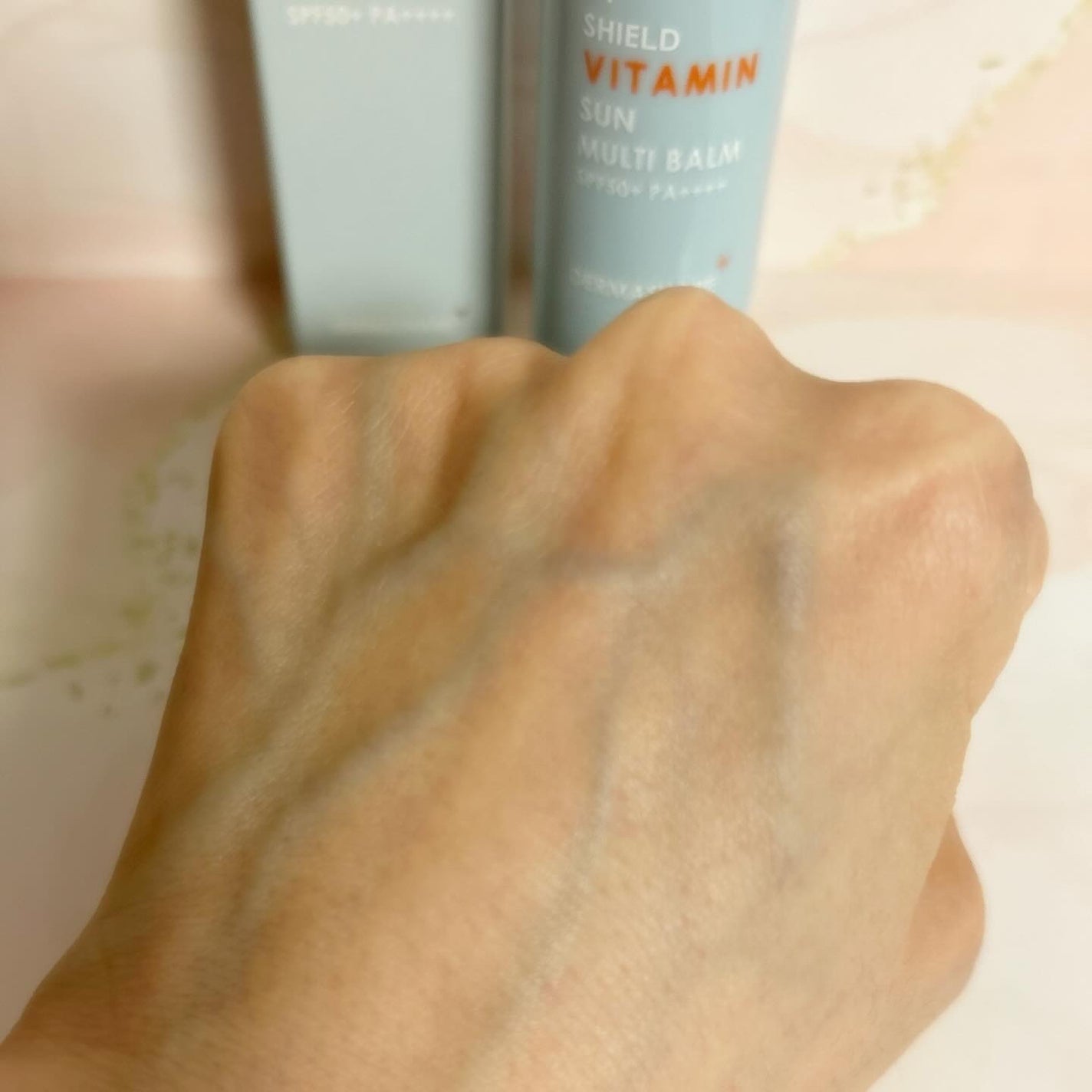 UVシールドビタミンサンマルチバーム/DERMASHARE/日焼け止めクリームを使ったクチコミ(5枚目)