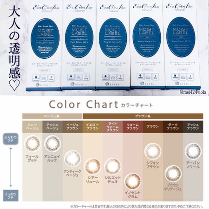 エバーカラーワンデーナチュラル モイストレーベルUV/エバーカラー/ワンデー(1DAY)カラコンを使ったクチコミ(9枚目)