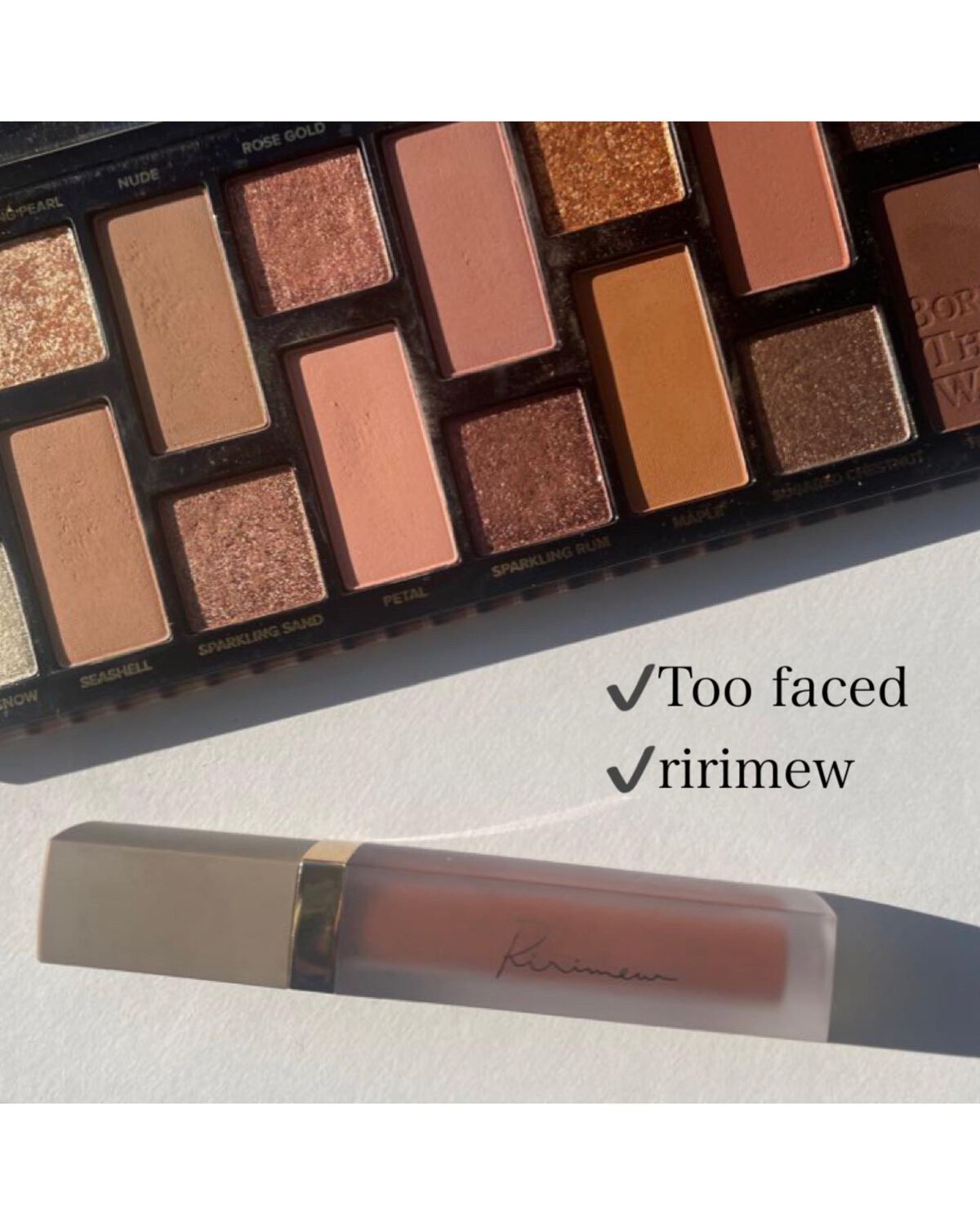 ボーン ディス ウェイ ザ ナチュラル ヌード アイシャドウ パレット/Too Faced/アイシャドウパレットを使ったクチコミ（1枚目）