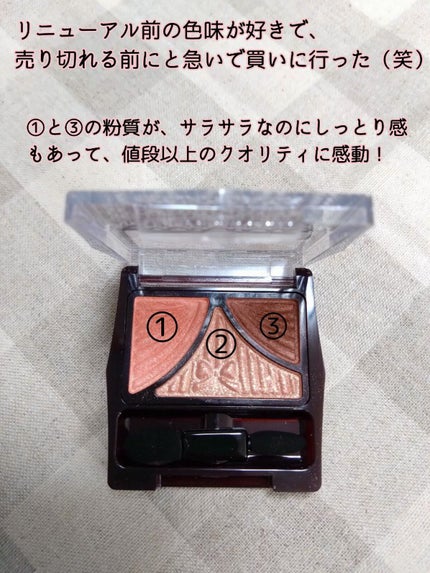 ジューシーピュアアイズ/キャンメイク/アイシャドウパレットを使ったクチコミ(2枚目)