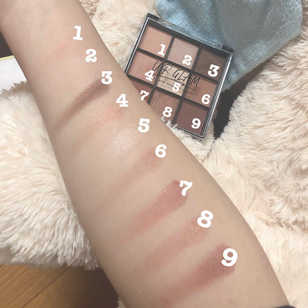 UR GLAM　BLOOMING EYE COLOR PALETTE/U R GLAM/アイシャドウパレットを使ったクチコミ（2枚目）