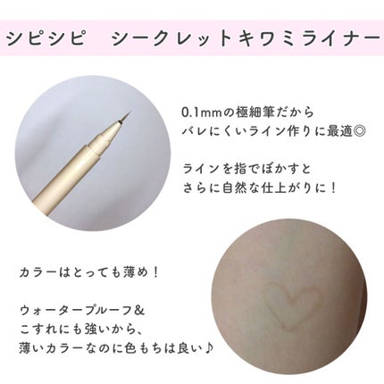 シークレットキワミライナー R/CipiCipi/リキッドアイライナーを使ったクチコミ(2枚目)
