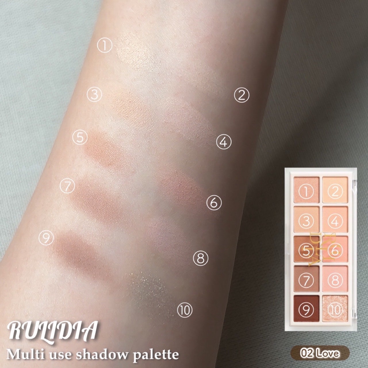 マルチユースシャドウパレット/RULIDIA/アイシャドウパレットを使ったクチコミ(3枚目)