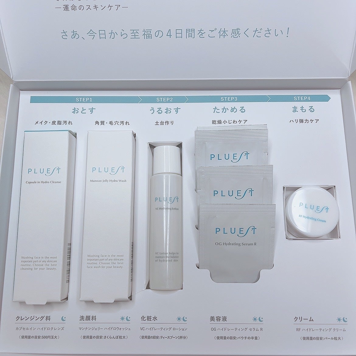 集中トライアル 5点セット/PLUEST/スキンケアキットを使ったクチコミ(2枚目)