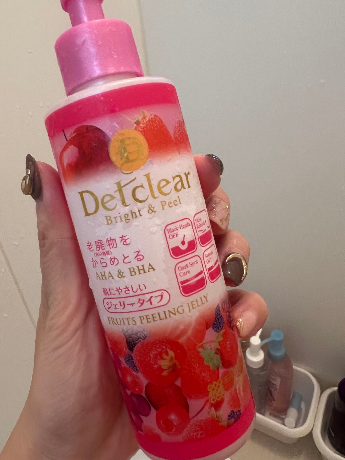 DETクリア ブライト&ピール ピーリングジェリー <ミックスベリーの香り>/Detclear/ピーリングを使ったクチコミ(1枚目)