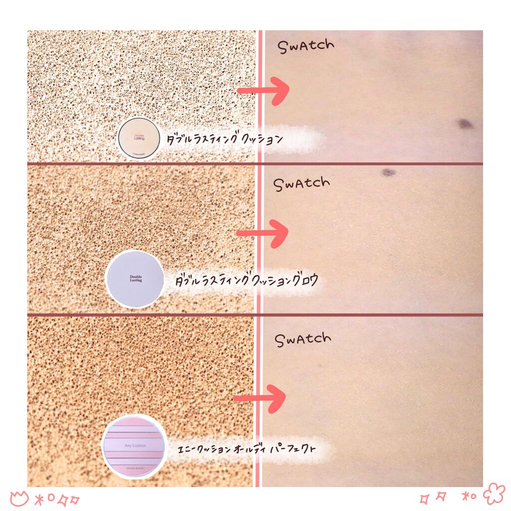 エニークッション オールデイパーフェクト/ETUDE/クッションファンデーションを使ったクチコミ(5枚目)