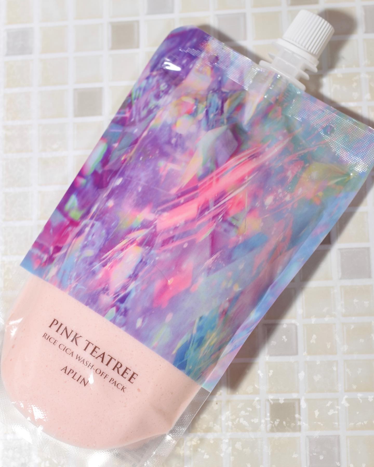 ピンクティーツリーライスシカウォッシュオフパック/APLIN/洗い流すパック・マスクを使ったクチコミ（3枚目）