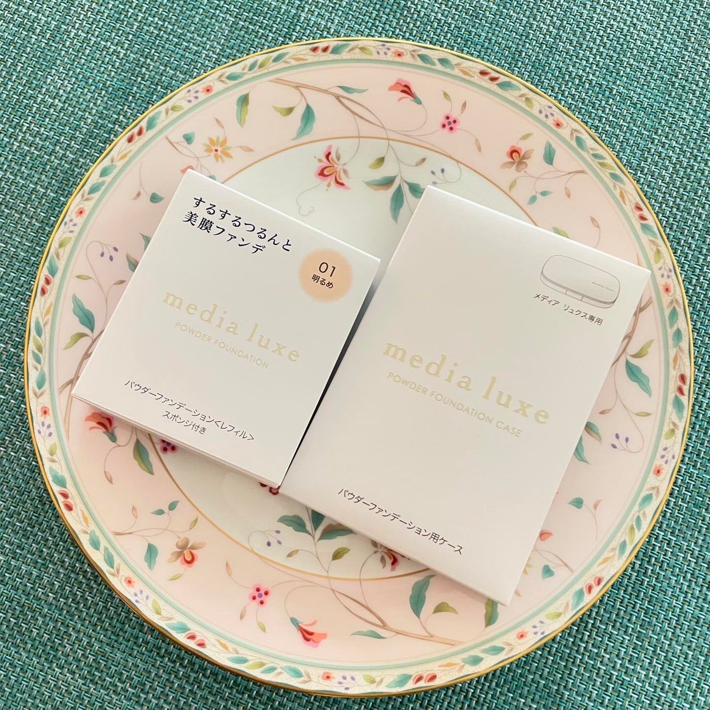 パウダーファンデーション/media luxe/パウダーファンデーションを使ったクチコミ(2枚目)