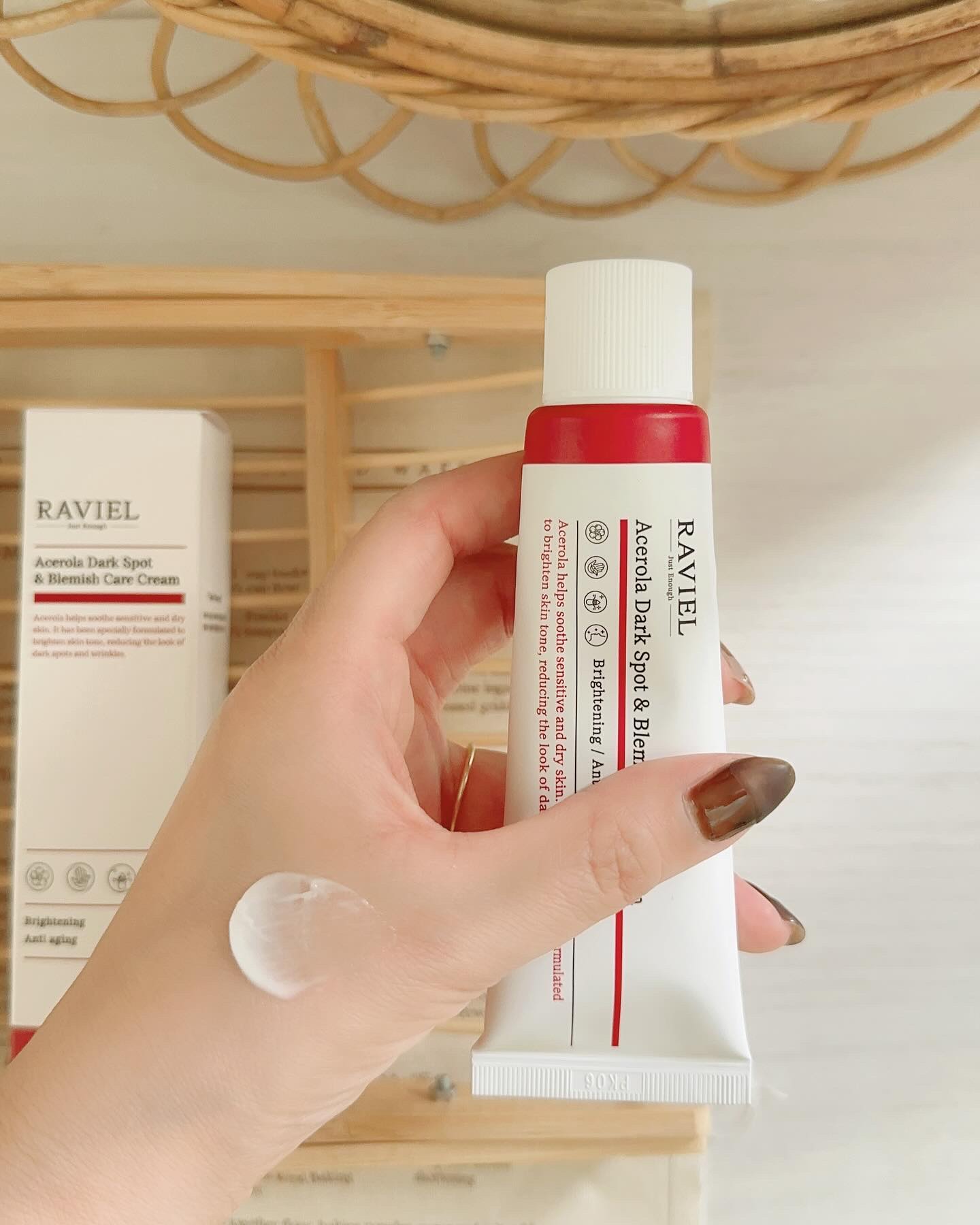 アセロラダークスポット&amp;ブレミッシュ ケア クリーム/RAVIEL/フェイスクリームを使ったクチコミ（3枚目）