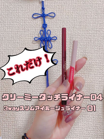 3wayスリムアイルージュライナー/キャンメイク/リキッドアイライナーを使ったクチコミ(2枚目)