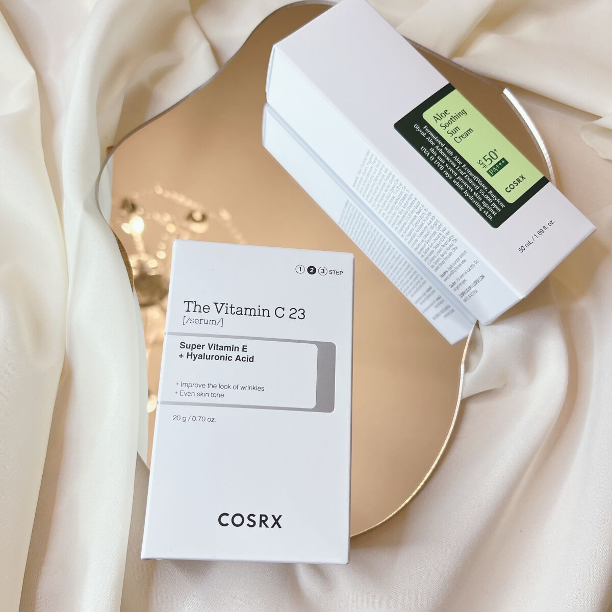 アロエスージングUVクリーム SPF50+ PA+++/COSRX/日焼け止めクリームを使ったクチコミ(2枚目)