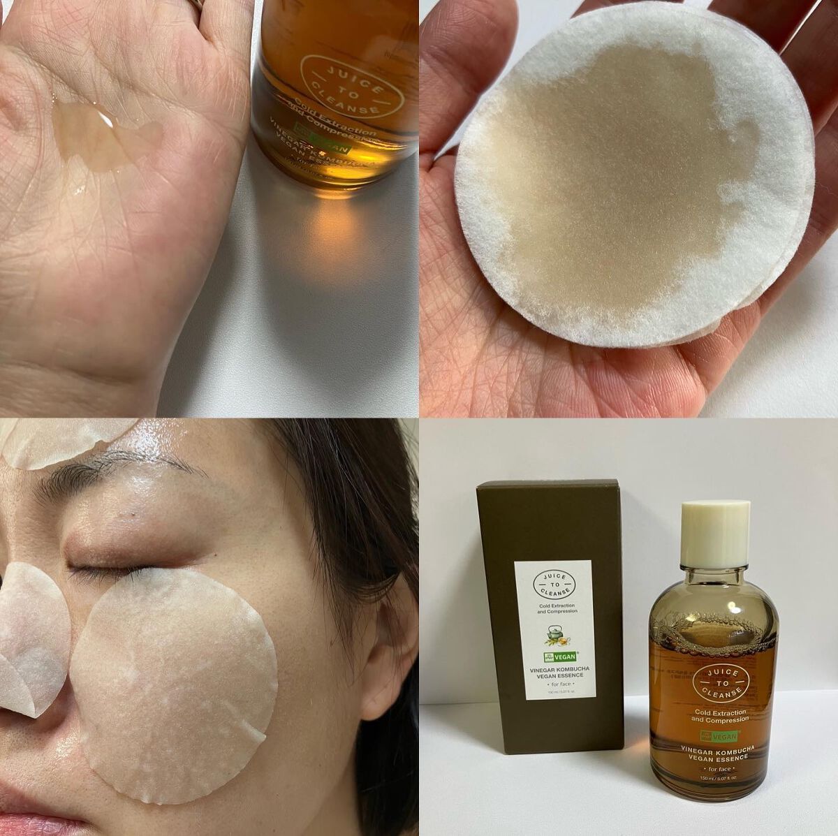 ビネガー コンブチャヴィーガン エッセンス/JUICE TO CLEANSE/美容液を使ったクチコミ（2枚目）