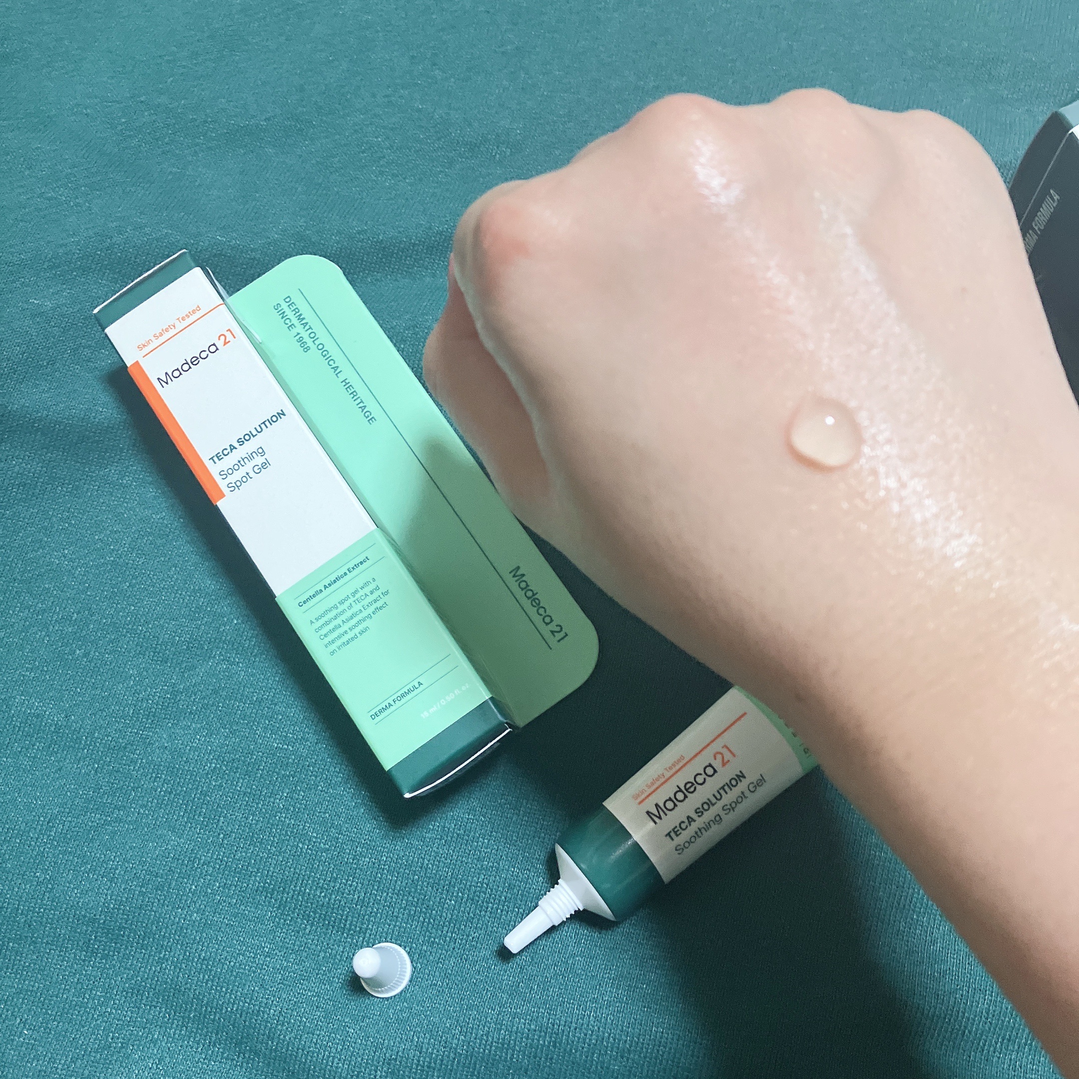 テカソルーションスージングジェル/Madeca21/フェイスクリームを使ったクチコミ（2枚目）