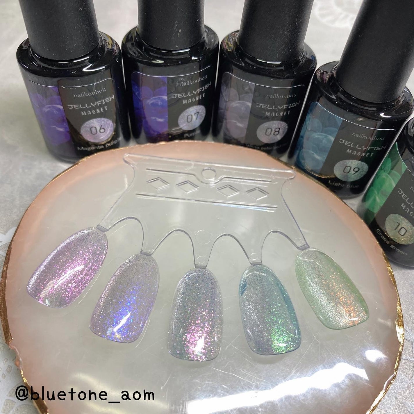 ジェリーフィッシュマグネットジェル/ネイル工房/ジェルネイルを使ったクチコミ(7枚目)