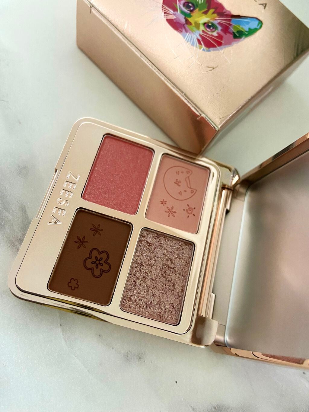 アニマルアイシャドウ(4シェード)/ZEESEA/アイシャドウパレットを使ったクチコミ(2枚目)