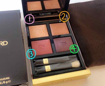 アイ カラー クォード/TOM FORD BEAUTY/アイシャドウパレットを使ったクチコミ(3枚目)
