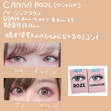 CANNA ROZE (カンナロゼ)/i-DOL/カラーコンタクトレンズを使ったクチコミ（3枚目）